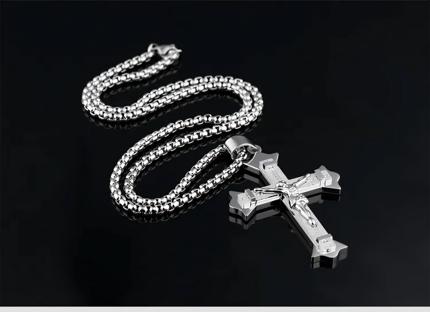 Cross Christ Jesus Pendant Necklace