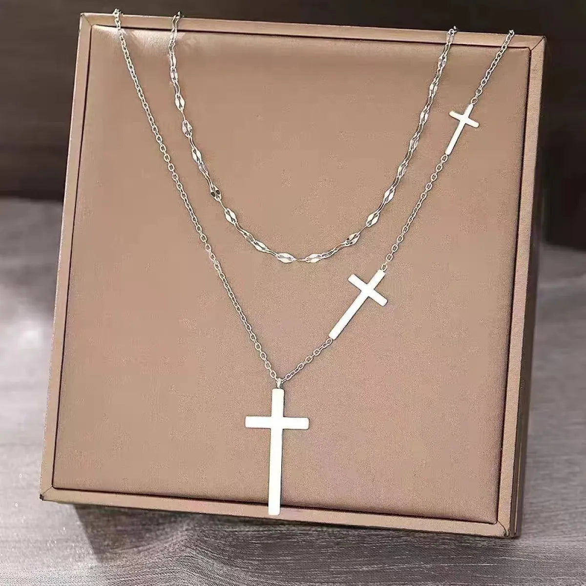 Divine Unity Linked-Cross Necklace