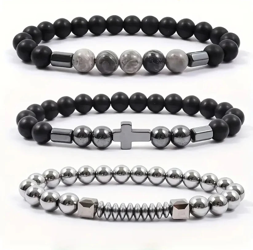 GraceStone™ Cross Bracelet Set
