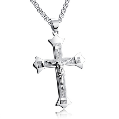 Cross Christ Jesus Pendant Necklace