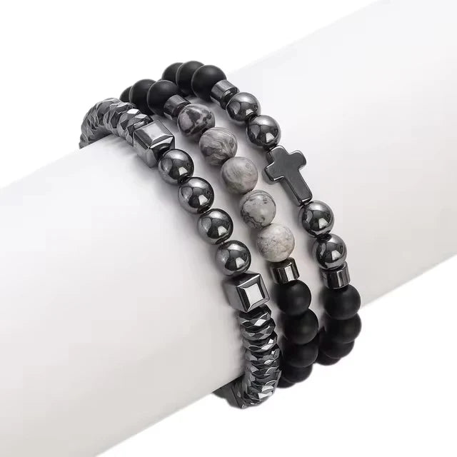 GraceStone™ Cross Bracelet Set