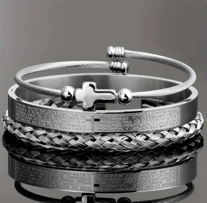FaithBound™ Cross Bracelet Set