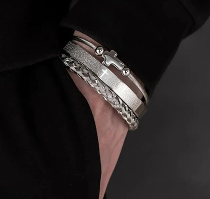 FaithBound™ Cross Bracelet Set