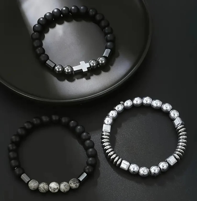 GraceStone™ Cross Bracelet Set