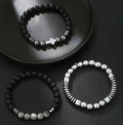 GraceStone™ Cross Bracelet Set