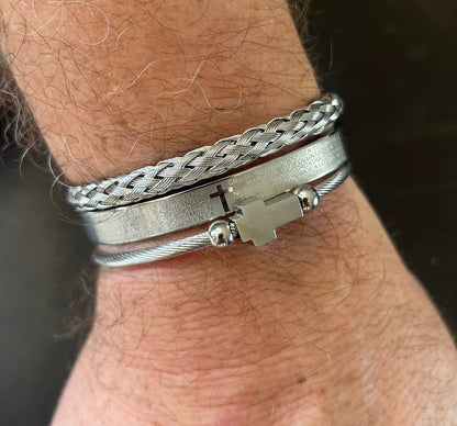 FaithBound™ Cross Bracelet Set